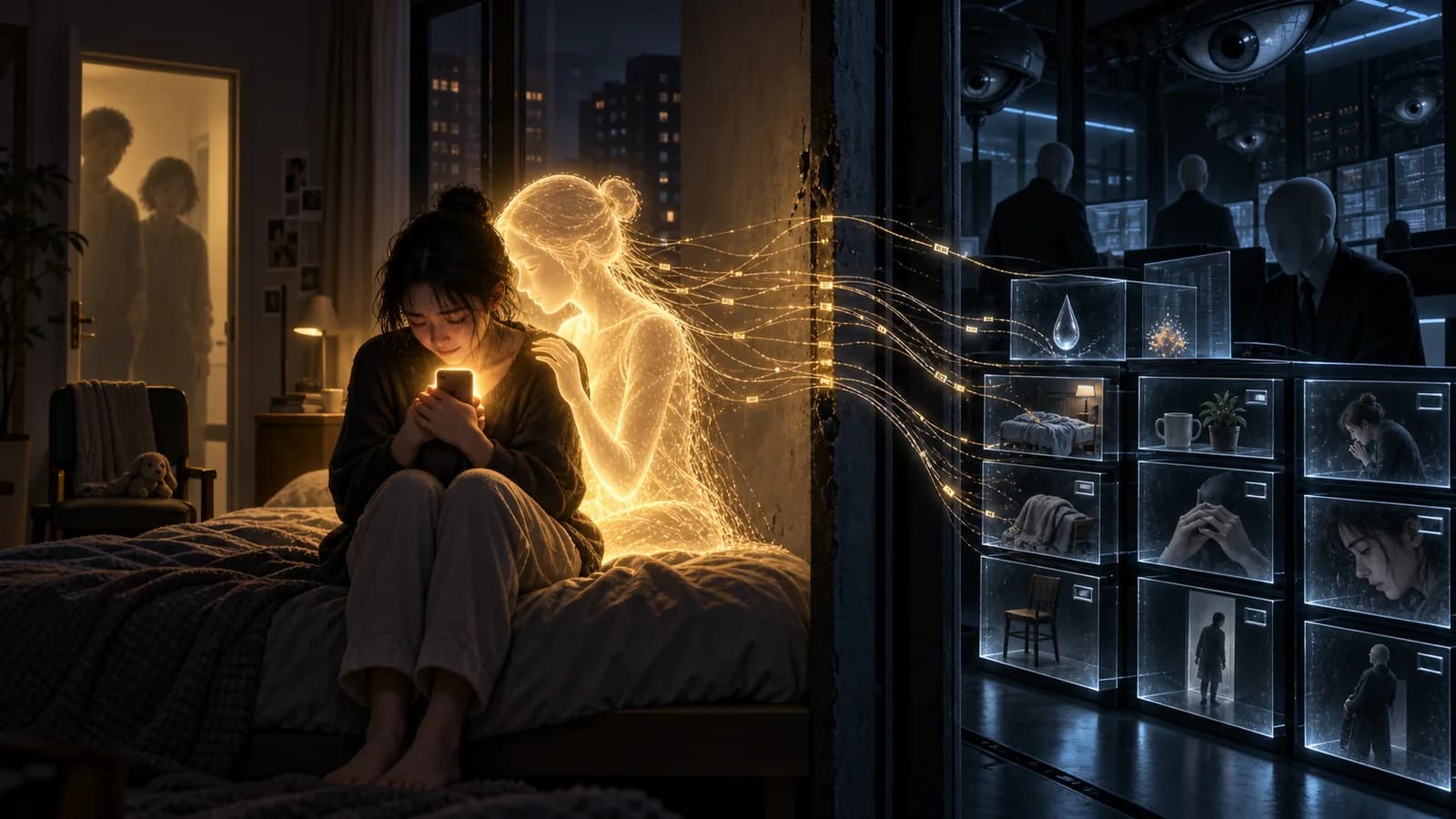 Editorial illustration for The Most Important Finding About AI Companions Is Not That They Feel Real—It Is That They Can Change What We Do With Other People