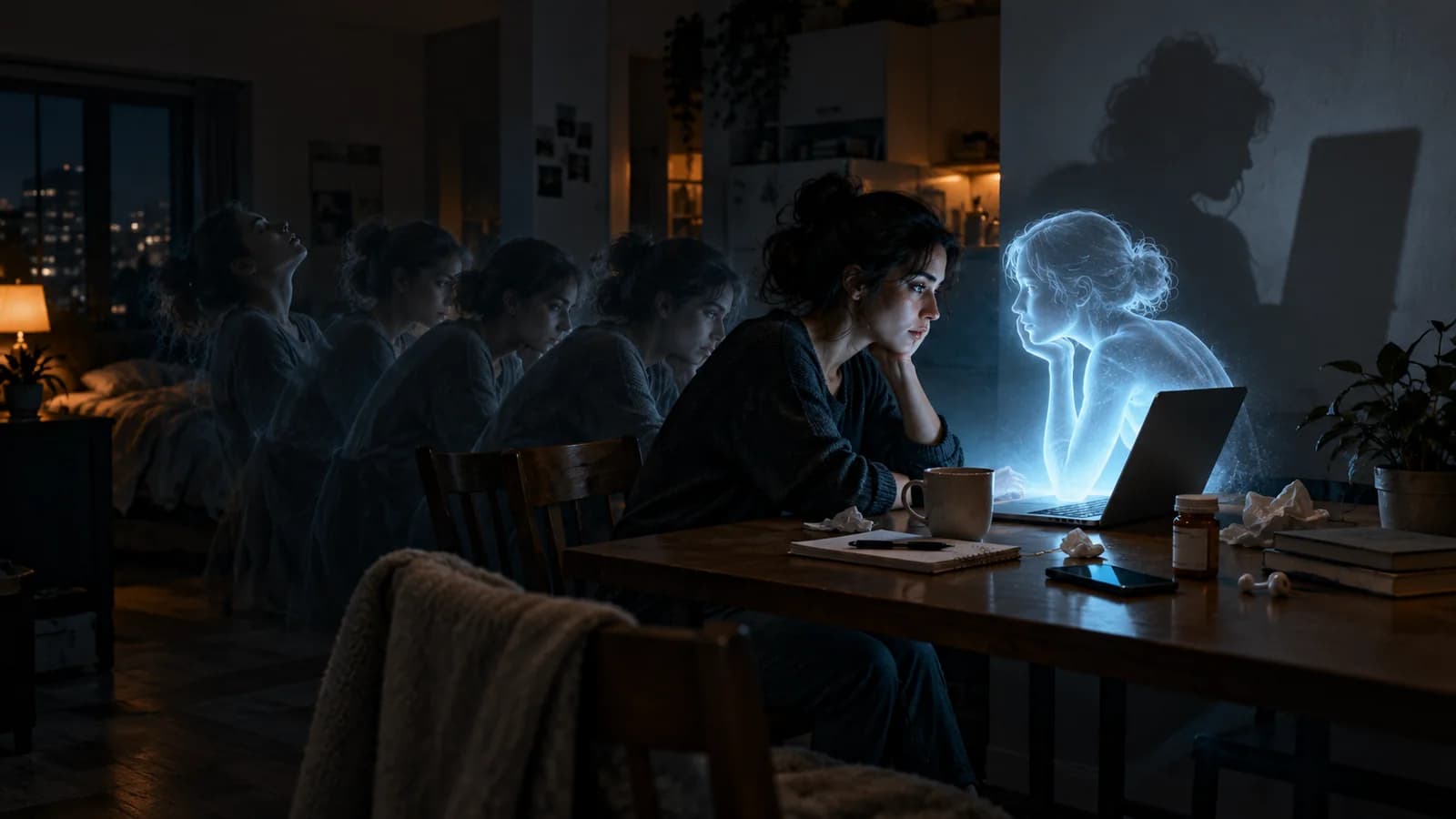Editorial illustration for The strongest finding about AI and mental health is not proof of harm. It is a warning about exposure.
